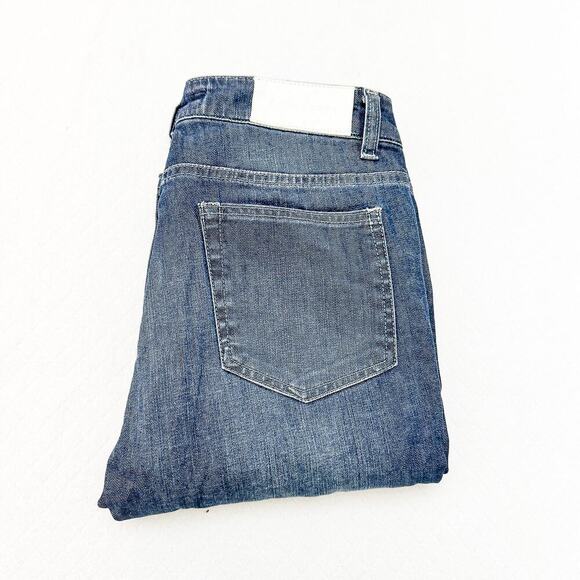 ACNE Jeans Hex Silver Straight Leg Denim Jeans Zip Fly Made in Italy Size 28 - Picture 1 of 10